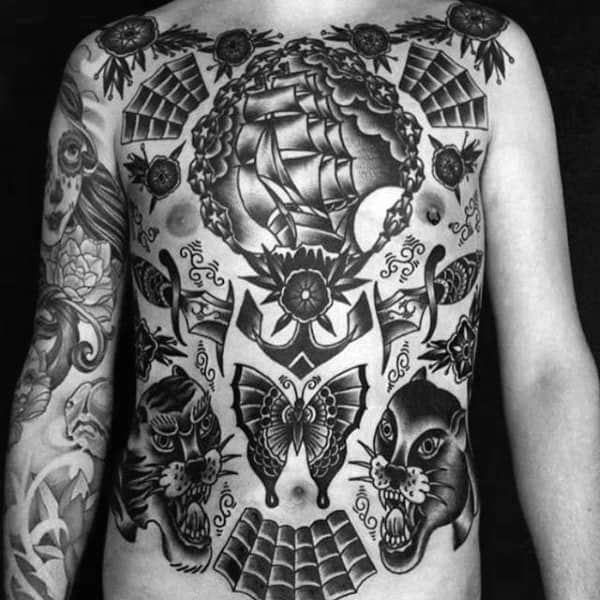 Black And Gray American Traditional Tattoos Tattoo Designs Ideas
