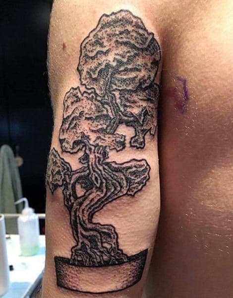 60 Bonsai Tree Tattoo Designs For Men Zen Ink Ideas 8970