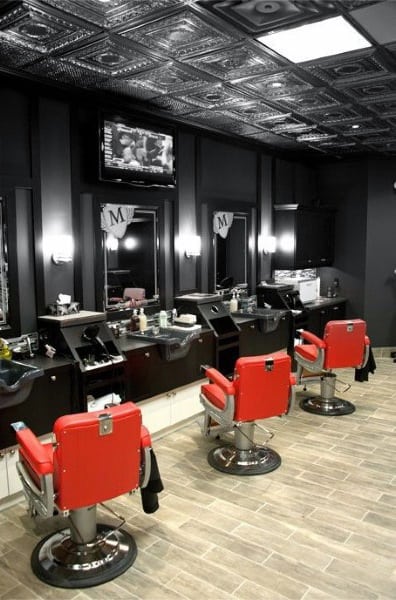 barber modern interior decor barbershop nextluxury barberia interiores diseño designs manly wtc studio modernas barberias salon tweet uploaded interiors estaciones