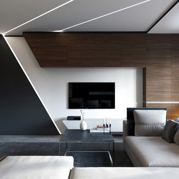wall room living tv television modern designs minimalist designers feature
