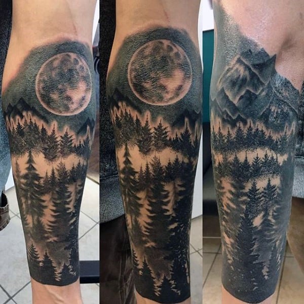 100 Forest Tattoo Designs For Men - Masculine Tree Ink Ideas