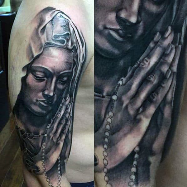 100 Virgin Mary Tattoos For Men - Religious Design Ideas