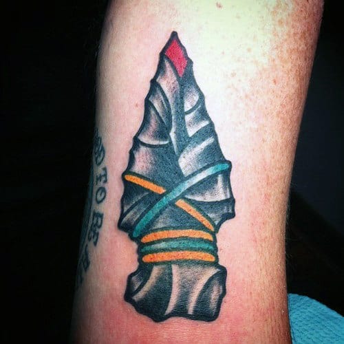 80 Arrowhead Tattoo Designs For Men - Ancient Weaponry Ink