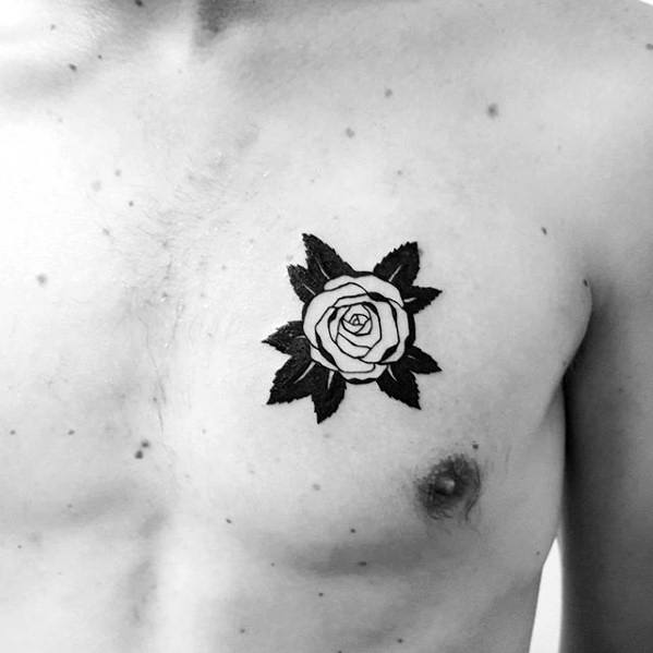 40 Small Chest Tattoos For Men - Manly Ink Design Ideas
