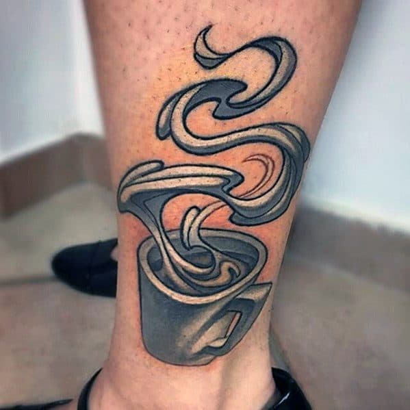 40 Coffee Cup Tattoo Designs For Men - Java Ink Ideas