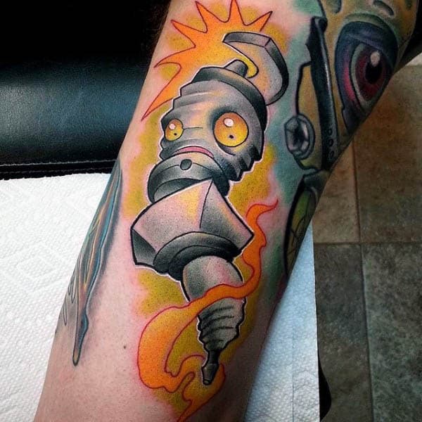 70 Spark Plug Tattoo Designs For Men - Cool Combustion Ink