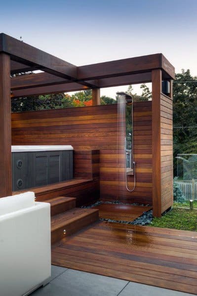 Top 80 Best Hot Tub Deck Ideas - Relaxing Backyard Designs