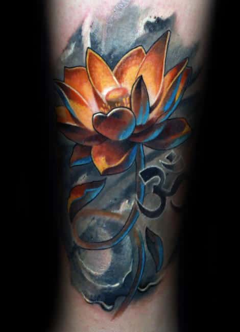 100 Lotus Flower Tattoo Designs For Men - Cool Ink Ideas