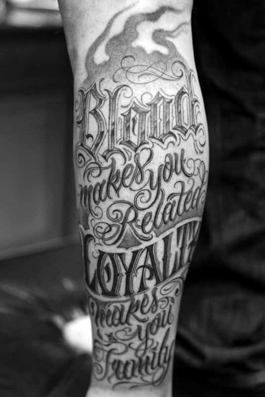 50 Loyalty Tattoos For Men - Faithful Ink Design Ideas
