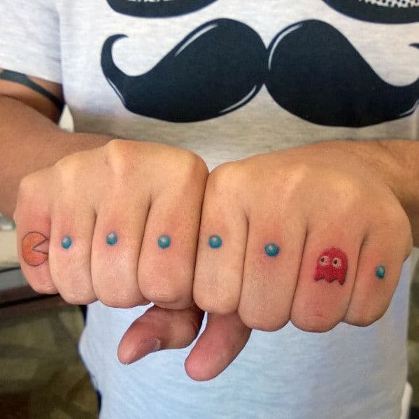 30 Pacman Tattoo Designs For Men - Arcade Game Ink Ideas