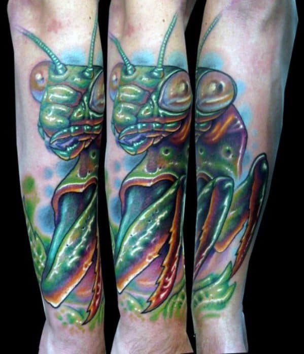 50 Praying Mantis Tattoo Designs For Men Insect Ink Ideas