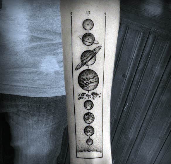 40 Solar System Tattoo Designs For Men - Astronomy Ink