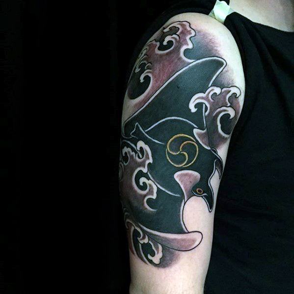 50 Manta Ray Tattoo Designs For Men - Oceanic Ink Ideas