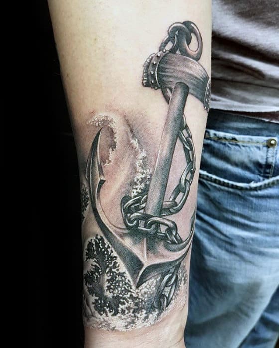 40 Realistic Anchor Tattoo Designs For Men Manly Ink Ideas