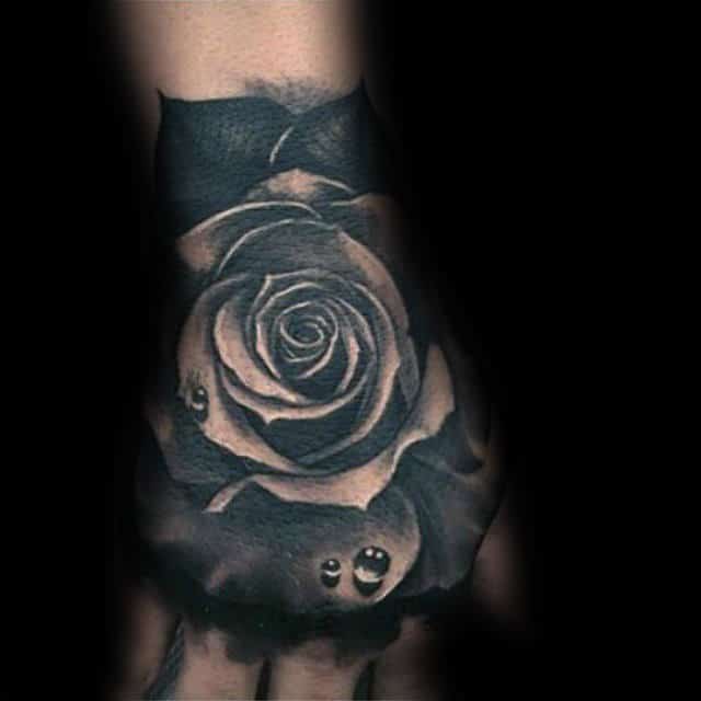 80 Black Rose Tattoo Designs For Men Dark Ink Ideas