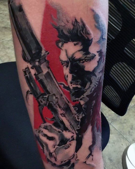 50 Metal Gear Tattoo Designs For Men - Gaming Ink Ideas