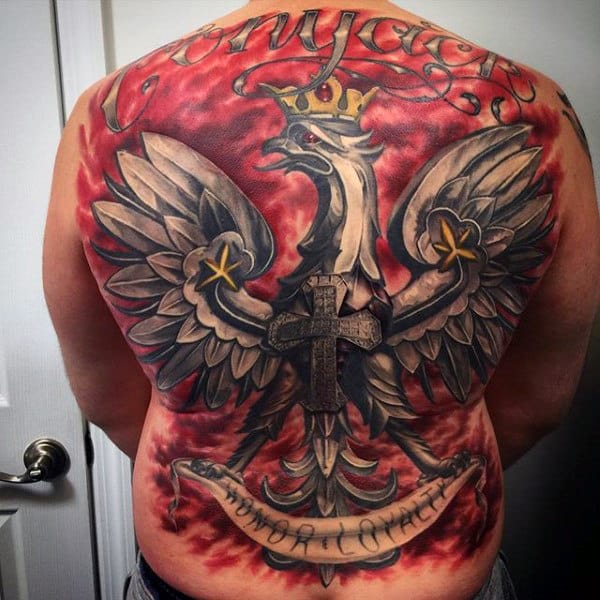 60 Polish Eagle Tattoo Designs For Men - Coat Of Arms Ink