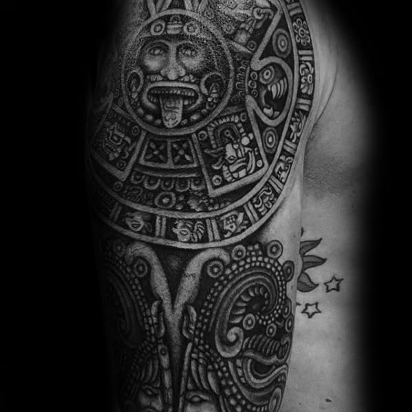40 Mayan Calendar Tattoo Designs For Men Tzolkin Ink Ideas