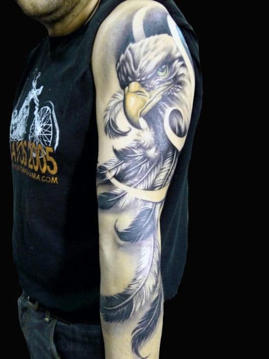 70 Feather Tattoo Designs For Men - Masculine Ink Ideas