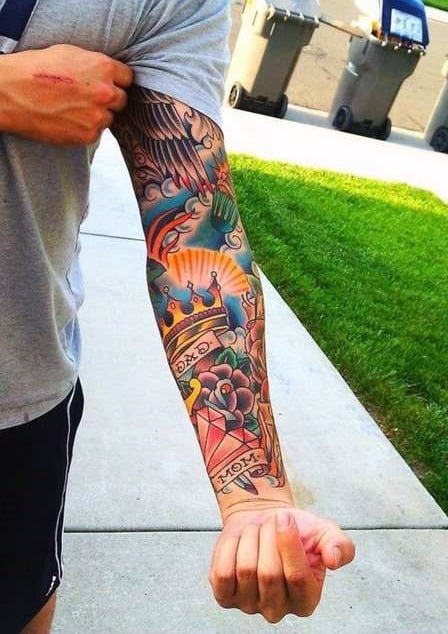 100 Forearm Sleeve Tattoo Designs For Men - Manly Ink Ideas