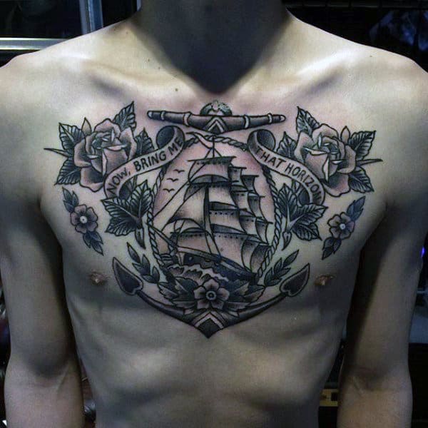 Top 75 Best Sailor Tattoos For Men - Classic Nautical Designs Traditional S...