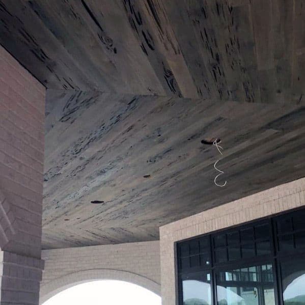 Salvaged Barn Wood Porch Ceiling Next Luxury