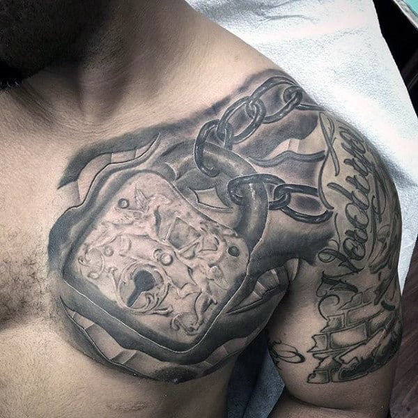 60 Lock Tattoos For Men Hardened Design Ideas