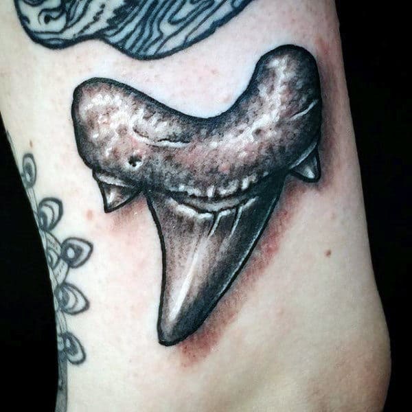 40 Shark Tooth Tattoo Designs For Men - King Of The Waters