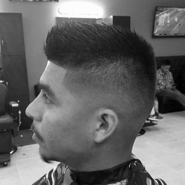 Faux Hawk Fade Haircut For Men 40 Spiky Modern Styles