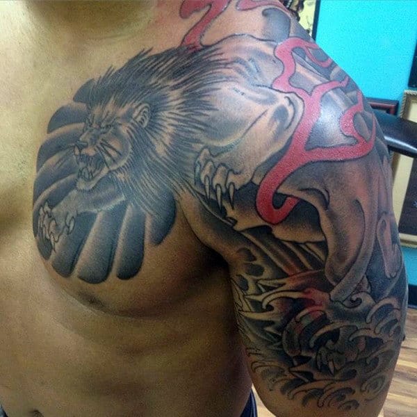 85 Lion Tattoos For Men - A Jungle Of Big Cat Designs