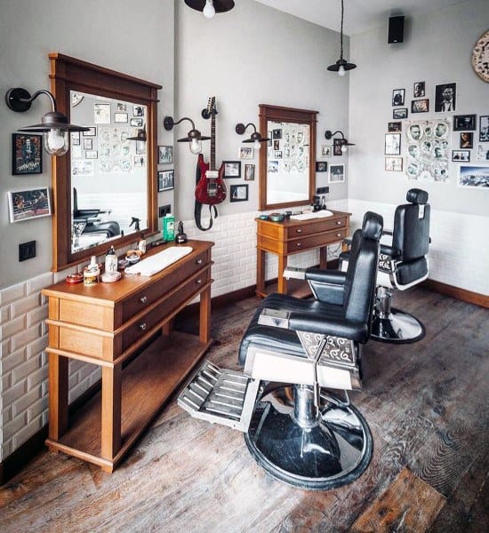 Top 80 Best Barber Shop Design Ideas Manly Interior Decor