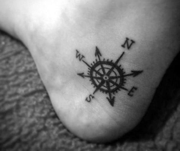 Simple Compass Tattoos For Men
