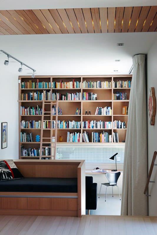 library room modern rooms libraries strachan reading ladder small wall creating nikau architects group 서재 homedit google smart pretty intimate