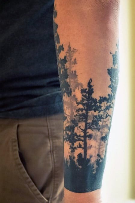 Trees Forearm Tattoos