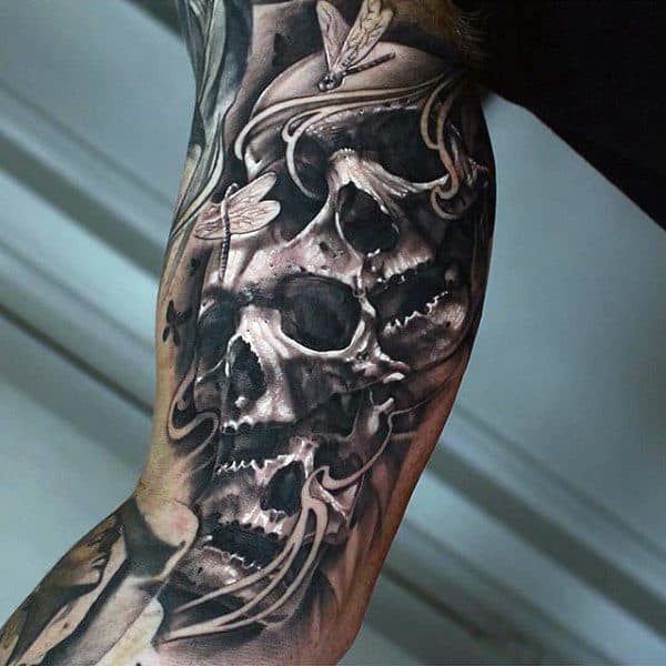 Arm Tattoos For Men Skulls - Best Tattoo Ideas