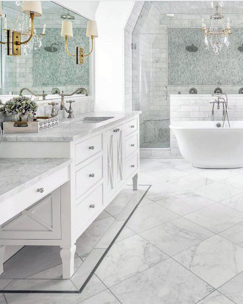 Top 70 Best Marble Bathroom Ideas - Luxury Stone Interiors