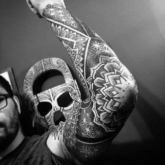 Tattoo Arm Mann Mandala Hylenmaddawardscom