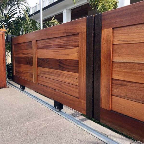Top 40 Best Wooden Gate Ideas - Front, Side And Backyard ...