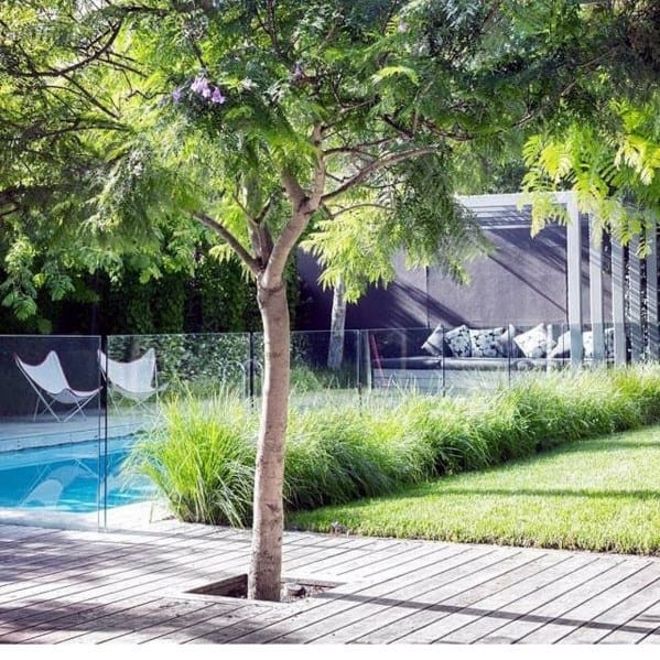 top 40 best pool landscaping ideas - aesthetic outdoor