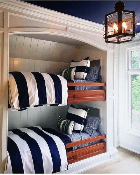 Bunk Bed Striped Pattern
