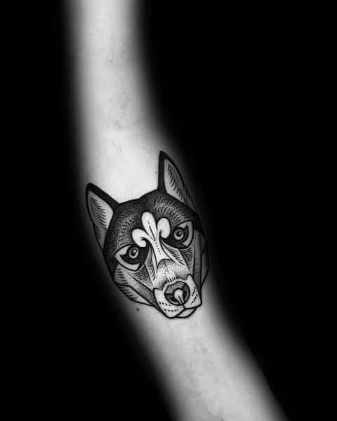 80 Siberian Husky Tattoo Designs For Men - Dog Ink Ideas