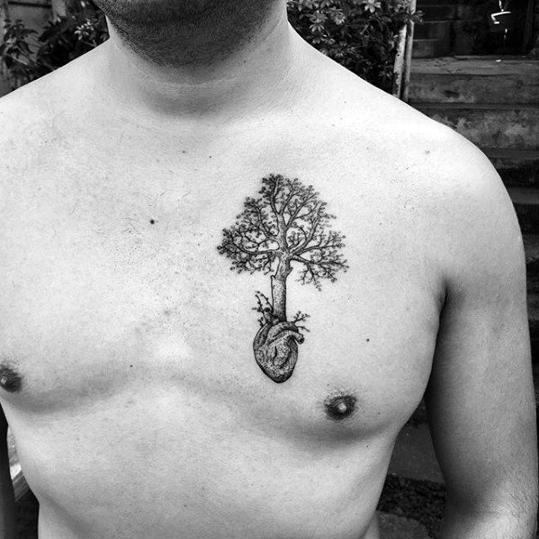 60 Small Tree Tattoos For Men - Masculine Design Ideas
