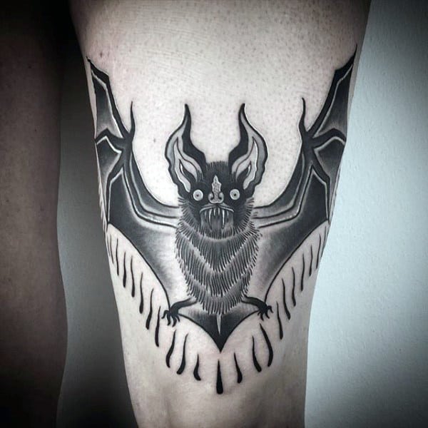 50 Bat Tattoo Designs For Men - Manly Nocturnal Design Ideas