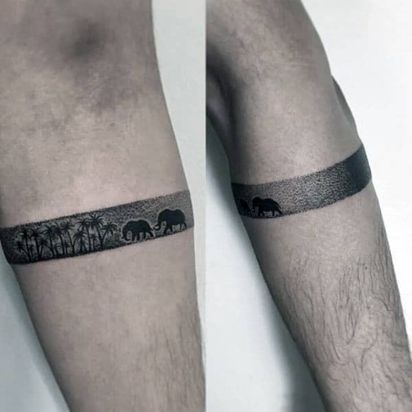 Tattoo unterarm mann band