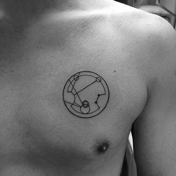 40 Gallifreyan Tattoo Designs For Men - Doctor Who Ink Ideas