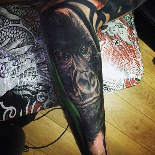 100 Gorilla Tattoo Designs For Men Great Ape Ideas