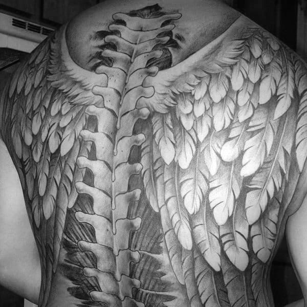 75 Spine Tattoos For Men - Masculine Ink Design Ideas