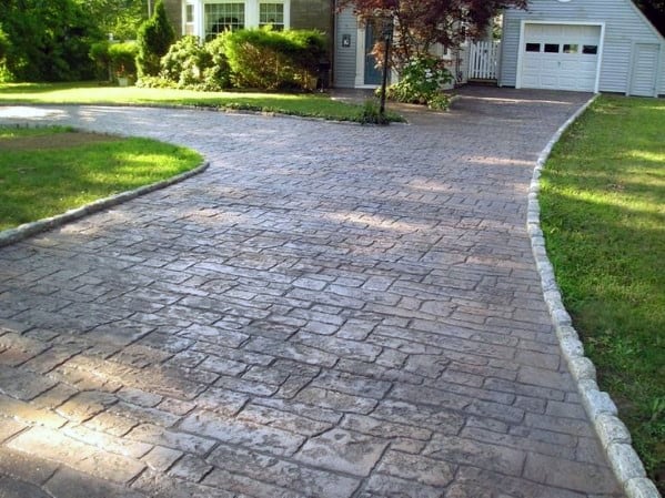 Top 50 Best Concrete Driveway Ideas - Front Yard Exterior Designs