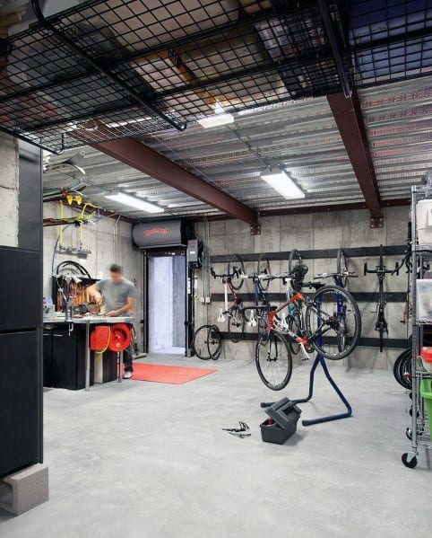 Top 40 Best Garage Ceiling Ideas Automotive Space Interior