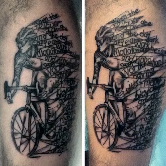 70 Bicycle Tattoo Designs For Men - Masculine Cycling Ideas